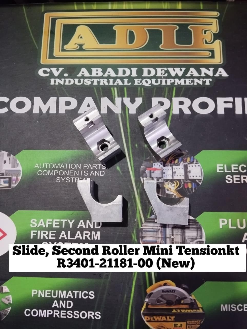 SLIDE, SECOND ROLLER MINI TENSIONKT (NEW) - Suku Cadang Textile -
